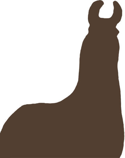 silhouette lama